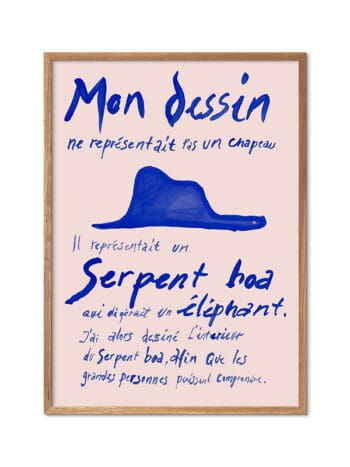 Le Petit Prince Plakat, Blue