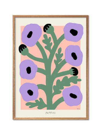 Purple Poppies, Madelen Möllard Plakat