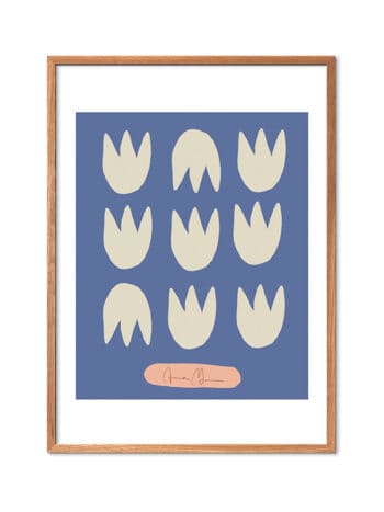 Blue Tulips plakat af Anna Morner