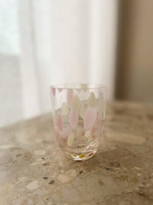 Glas med confetti light pink og vanilla Anna Von Lipa