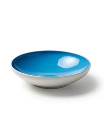 Dyb tallerken i blå fra italienske Bitossi