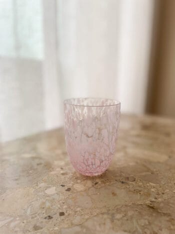 Mini confetti glas med rosa og light blue Anna Von Lipa