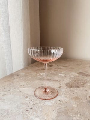 Anna Von Lipa champagneskål i rosa