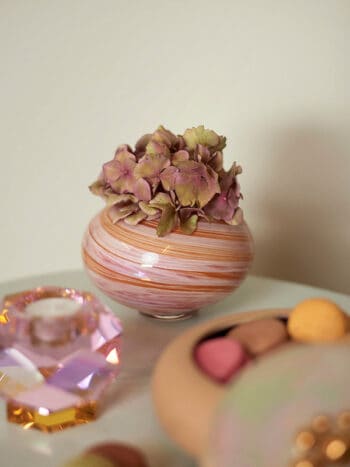 Twirl mini vase rose