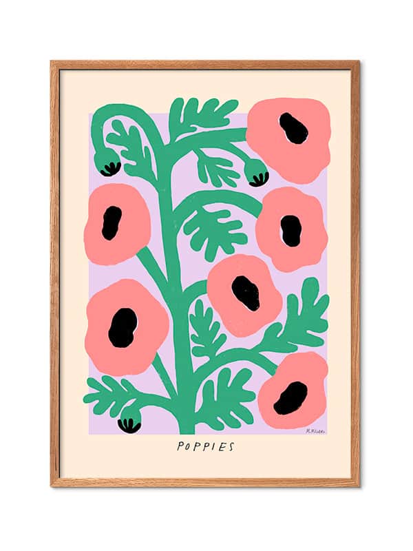 Pastel Poppies, Madelen Möllard Plakat