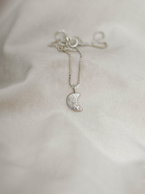 La Lune Necklace, Silver