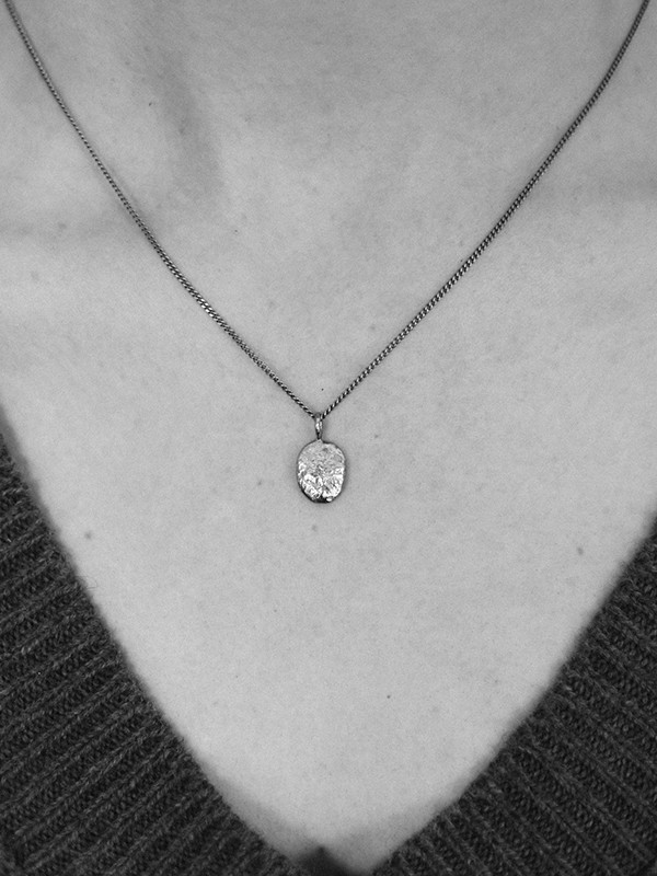 Pépite D'or Necklace, Silver