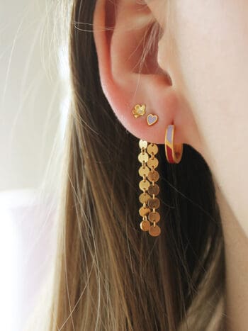 Petit Coins Behind Ear Earring Gold