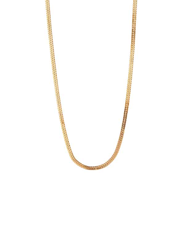 Short Snake Necklace Gold