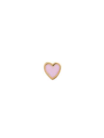 Petit Love Heart Light Pink Enamel Gold