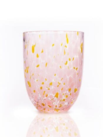 Confetti Glas, Anna Von Lipa, Rosa + Yellow